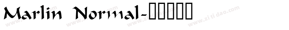 Marlin Normal字体转换